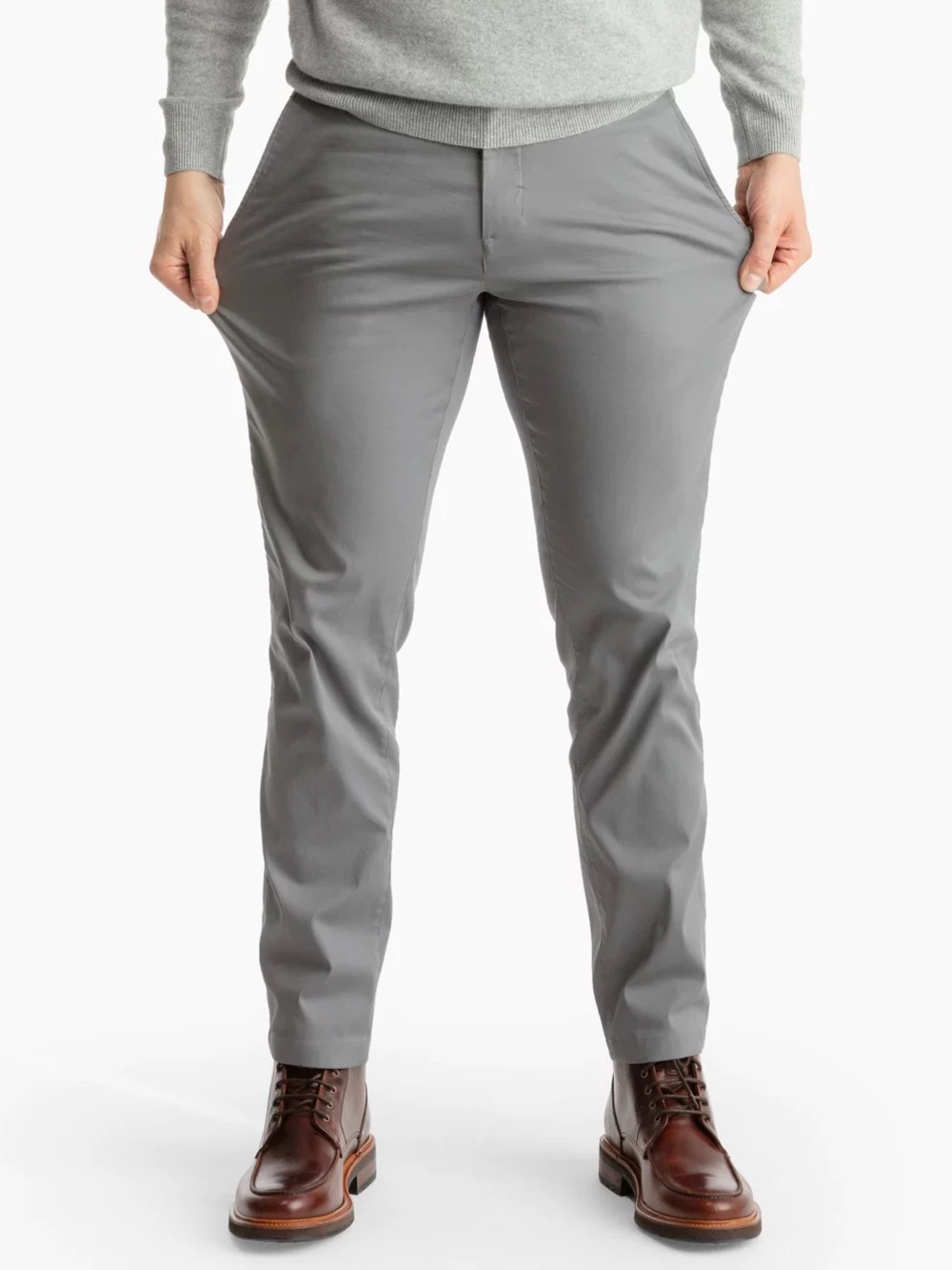 Birddogs Slim Chino Pants in Slate Gray